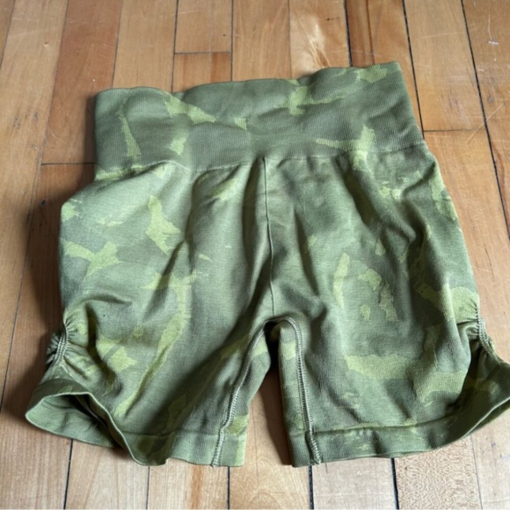 Gymshark Green Camo Short Short